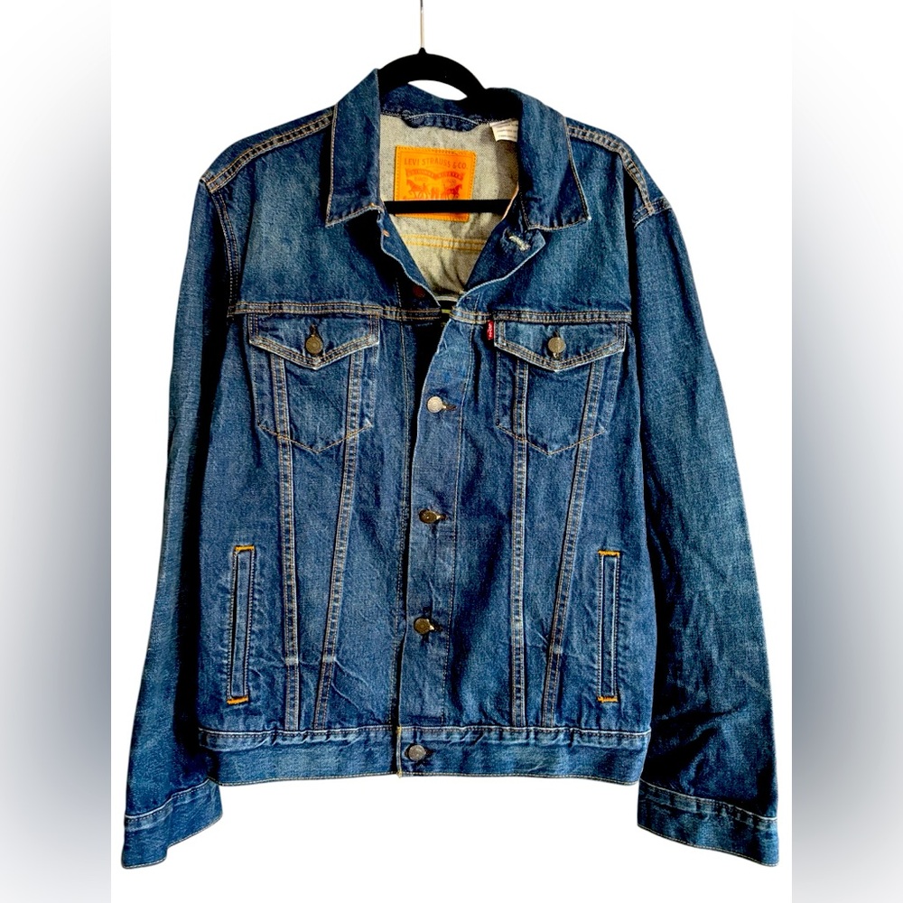 Levi’s Denim Jacket Dark Blue Mens Large